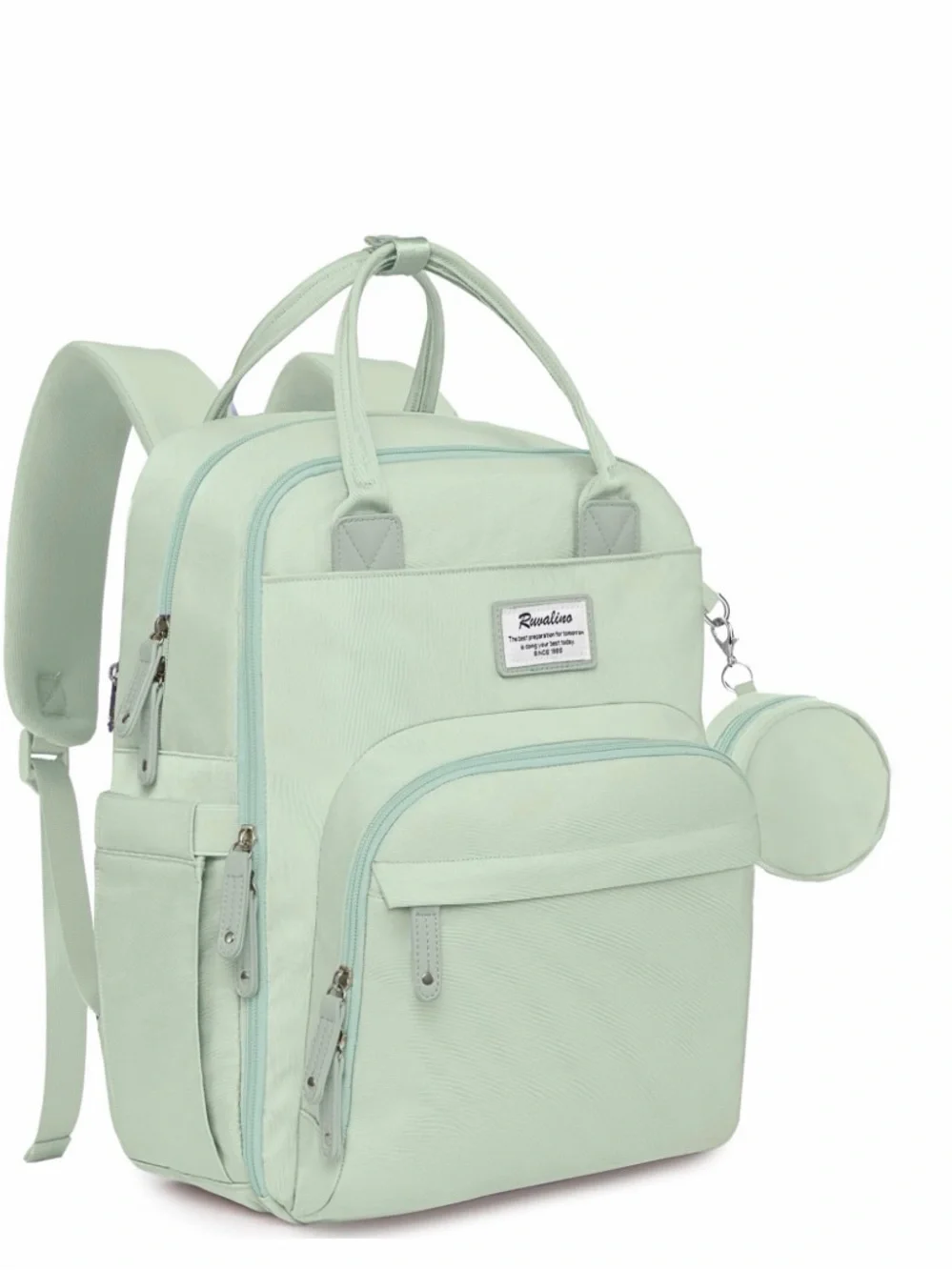 NWT - Ruvalino -  Mint Green Baby Diaper Backpack